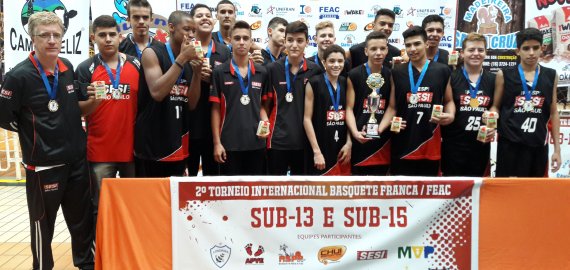 Equipes de Franca levam o título Sub-13 e Sub-15 do Torneio Internacional de Basquete 